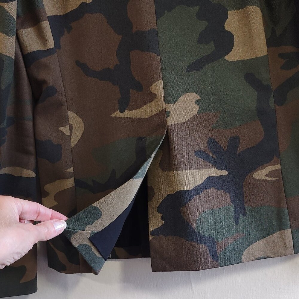 NWT Generation Love Camo Blazer Edgy Military-Inspo Utility Luxe  Size XS - Picture 10 of 15